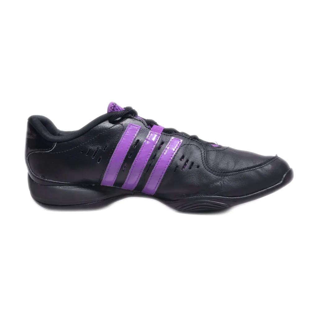 Adidas Core 55 Sport Shoes Leather Black Colour For Women