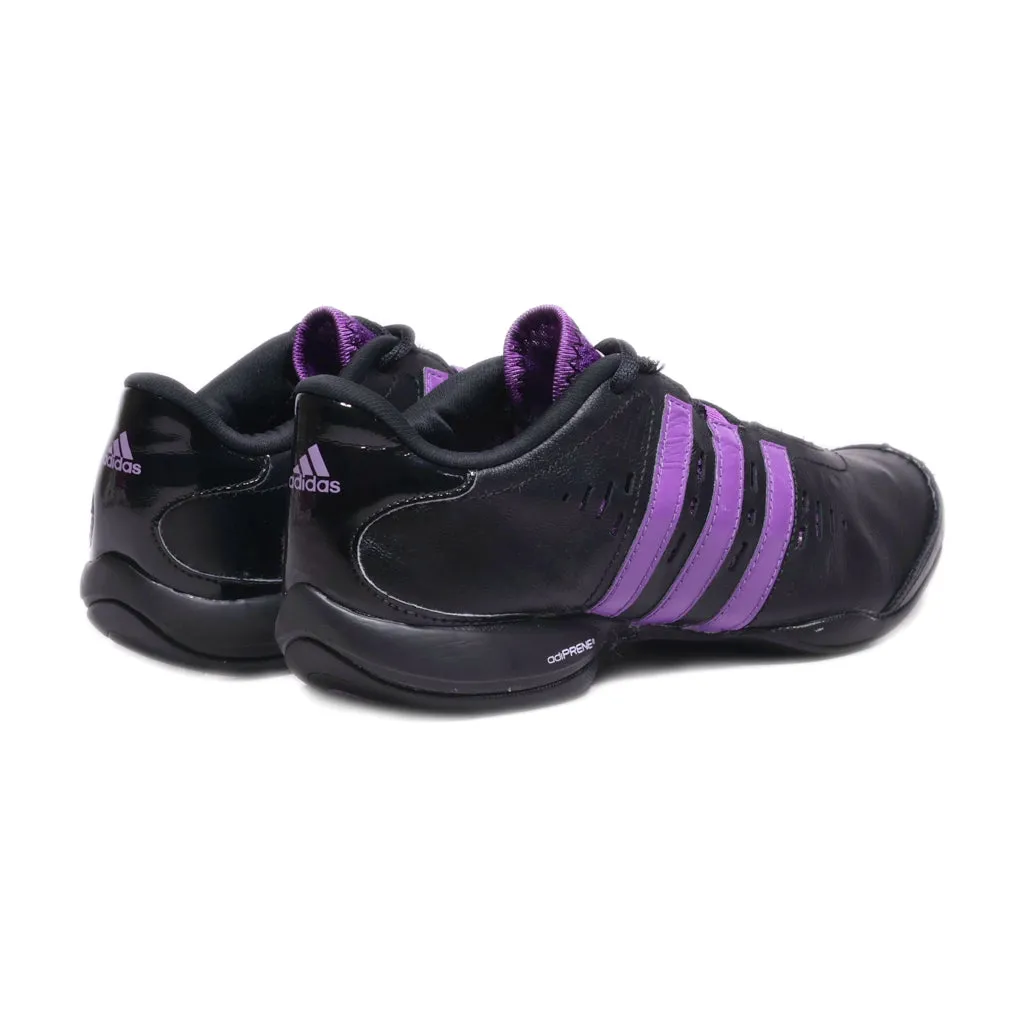 Adidas Core 55 Sport Shoes Leather Black Colour For Women