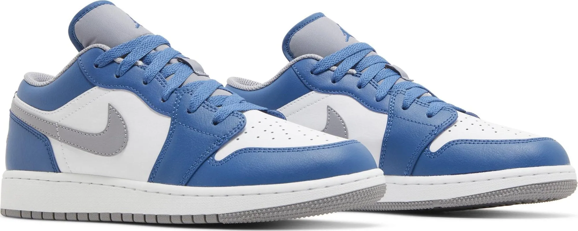 Air Jordan 1 Low GS 'True Blue Cement'