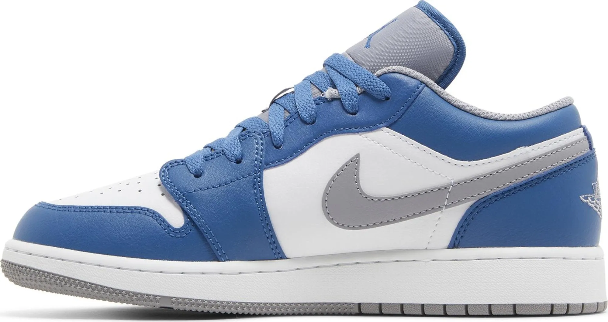 Air Jordan 1 Low GS 'True Blue Cement'