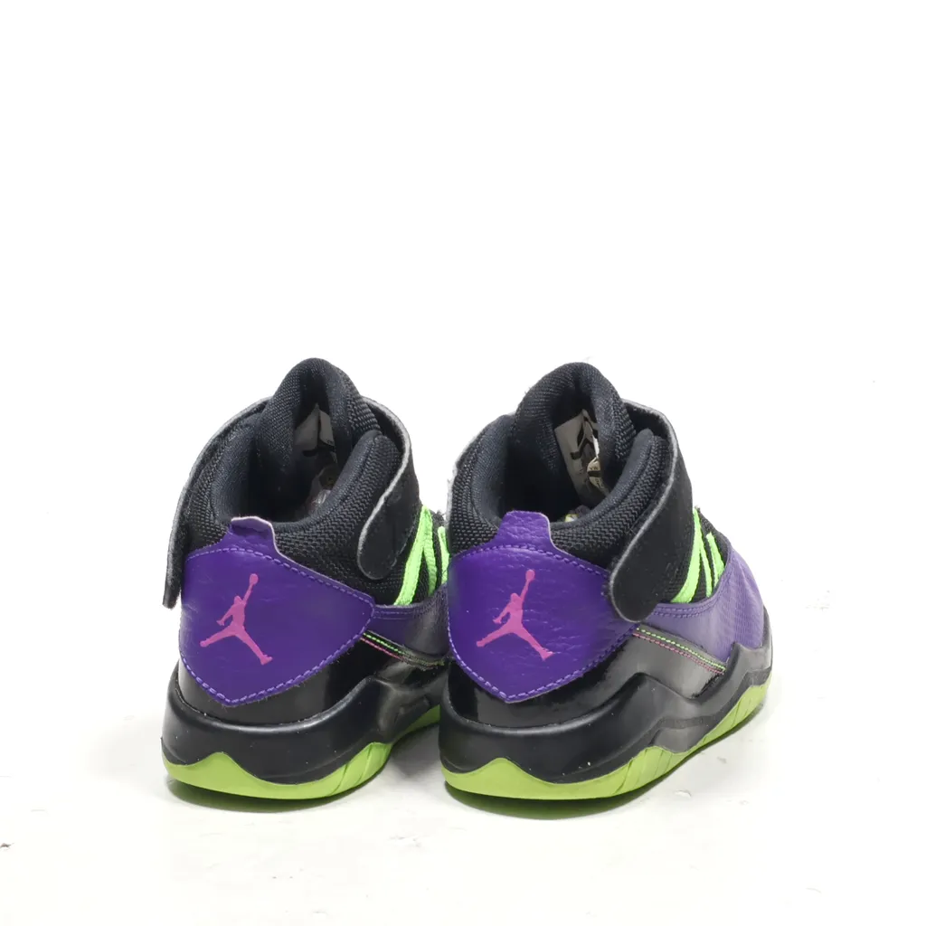 Air Jordan Prime Flight Sport Shoes Fabric Purple Color For Kids