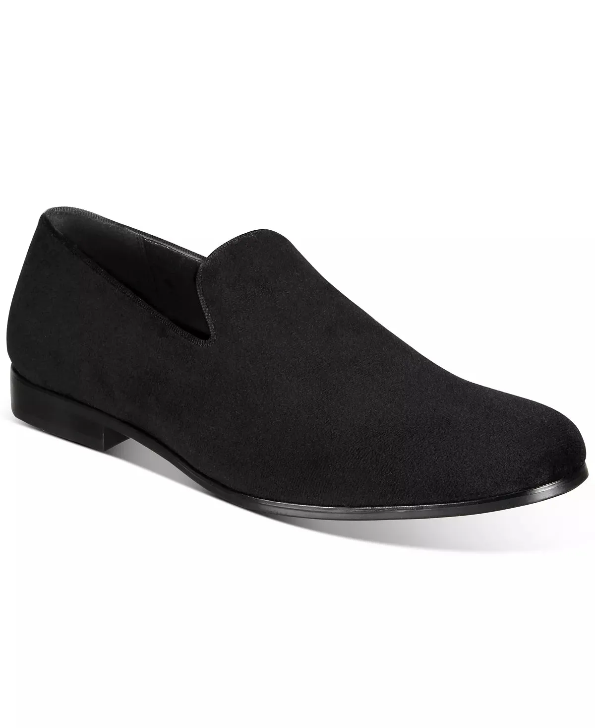 Alfani Mens Zion Smoking Slipper Loafer  Color Black Size 12M