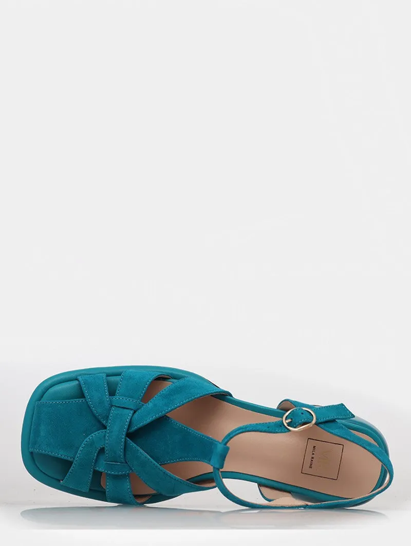 Alfie & Evie - Yael Sandal - Turqouise Suede