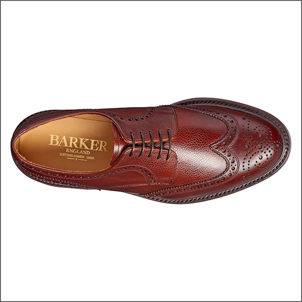 Barker Kelmarsh Cherry Grain Wingtip Derby@
