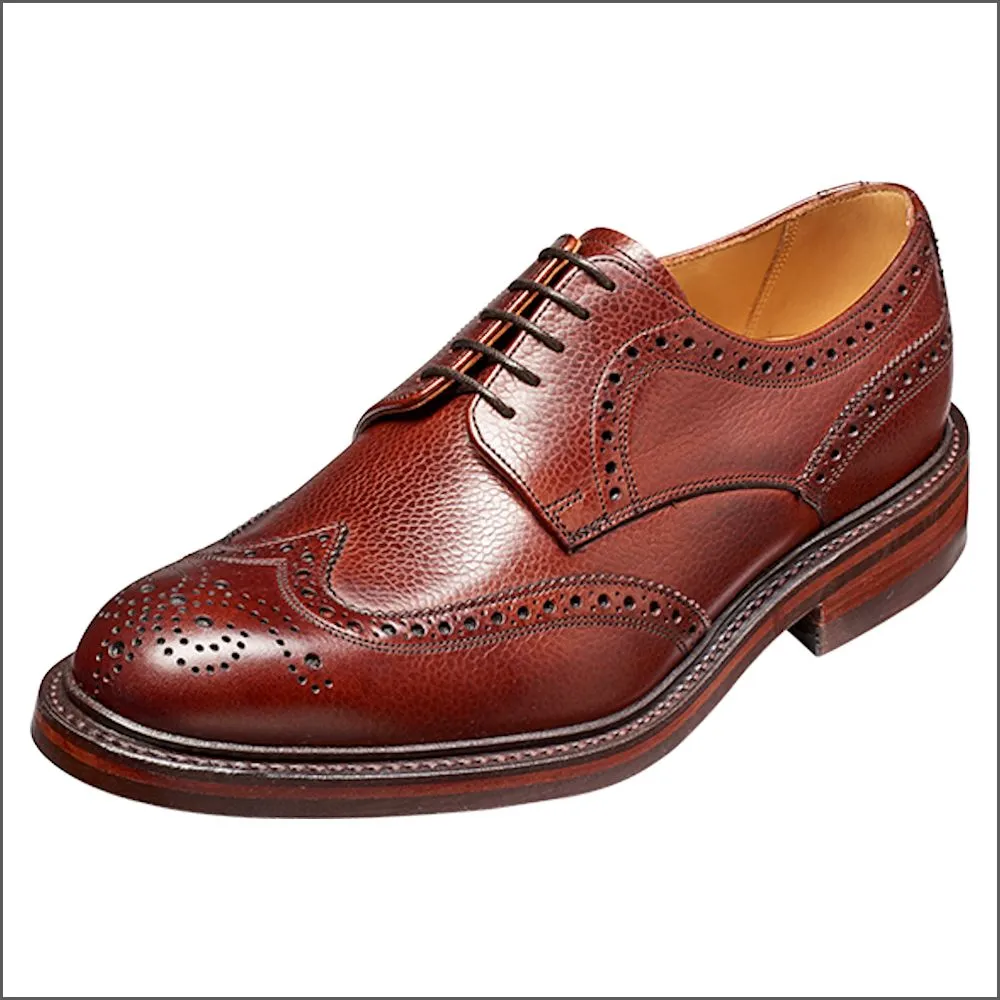 Barker Kelmarsh Cherry Grain Wingtip Derby@