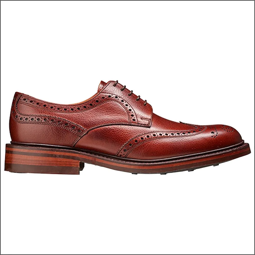 Barker Kelmarsh Cherry Grain Wingtip Derby@