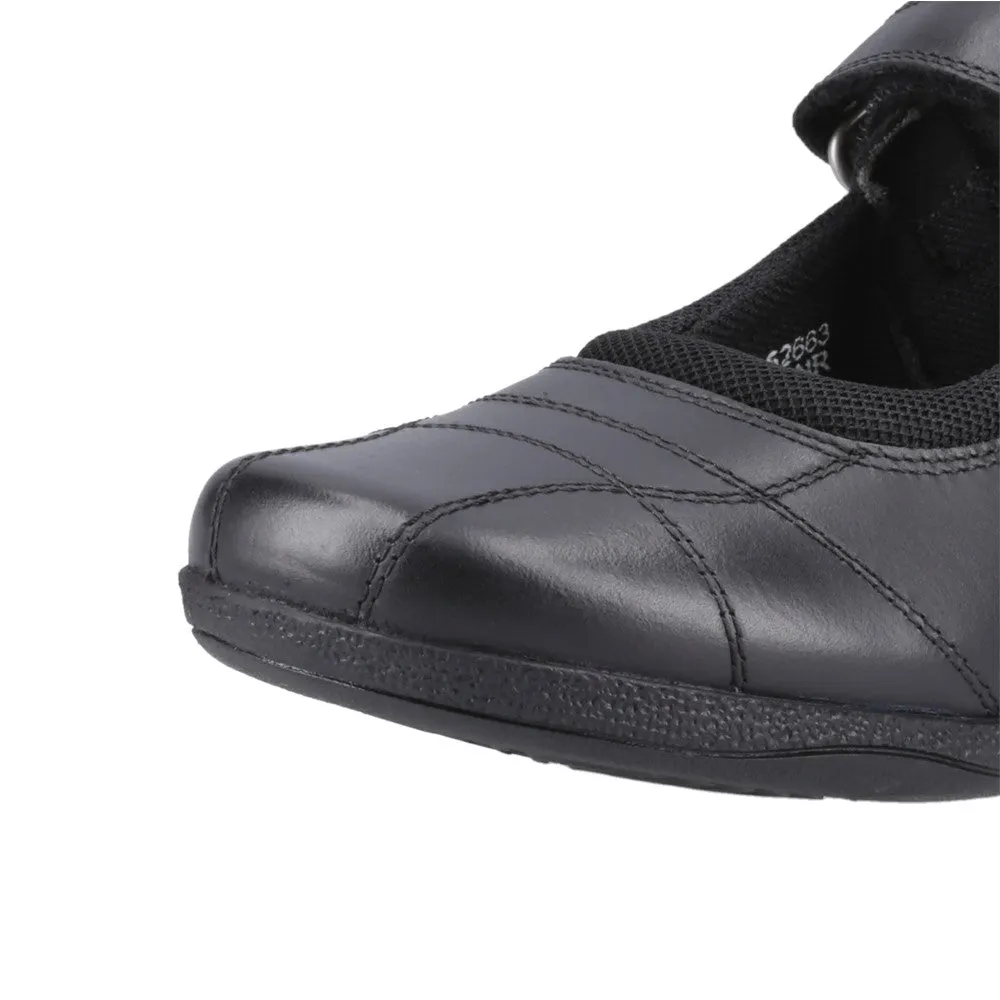 Black Clara Senior School Shoes