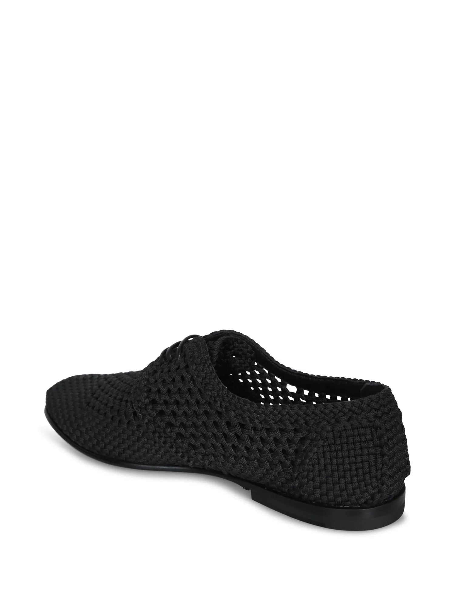 Braided Black Derby Shoes