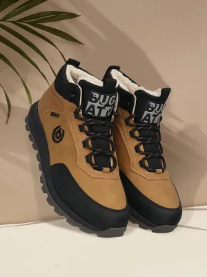 bugatti Cognac Synthetic Sneakers