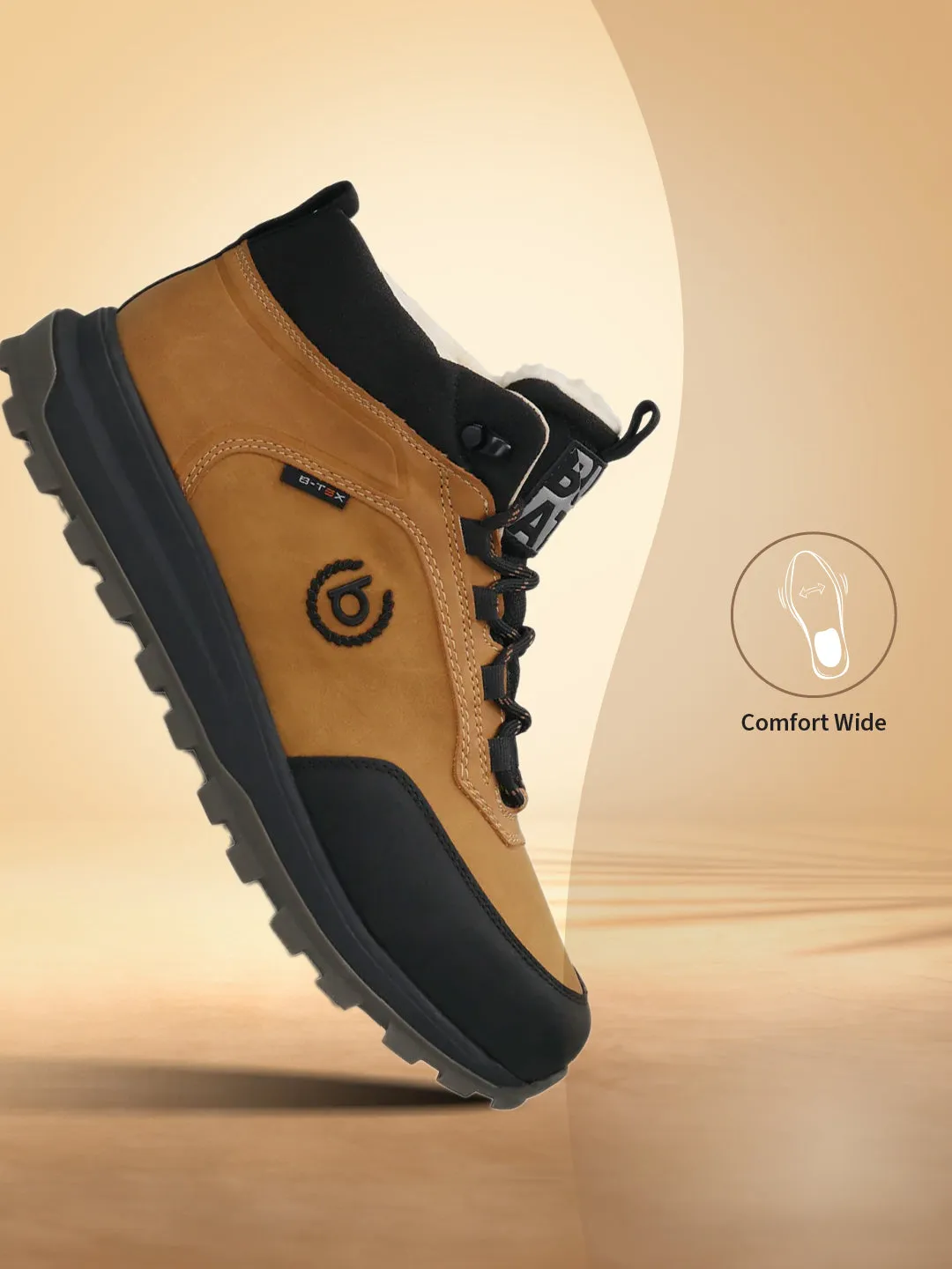 bugatti Cognac Synthetic Sneakers