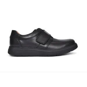 Clarks Un Abode Strap Black Leather