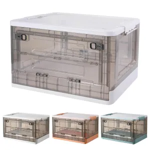 Collapsible Storage Box Containers Plastic Stackable Organizer