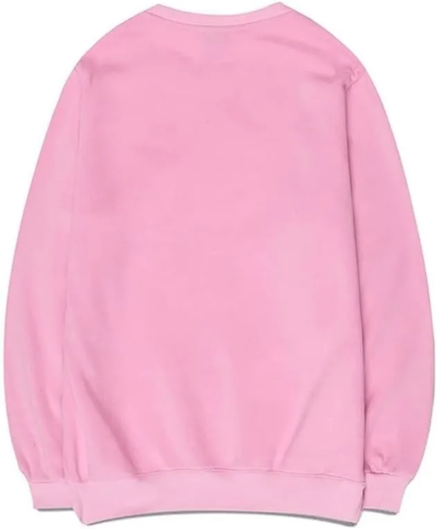 CORIRESHA Teen Funny Running Cat Crew Neck Long Sleeve Soft Cotton Cute Sweatshirt