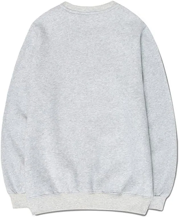 CORIRESHA Teen Funny Running Cat Crew Neck Long Sleeve Soft Cotton Cute Sweatshirt
