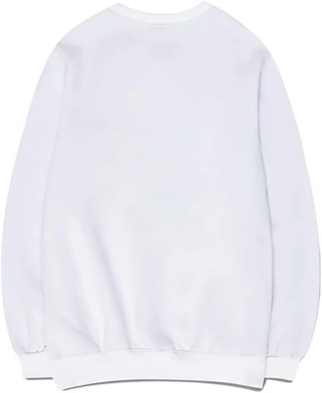CORIRESHA Teen Funny Running Cat Crew Neck Long Sleeve Soft Cotton Cute Sweatshirt