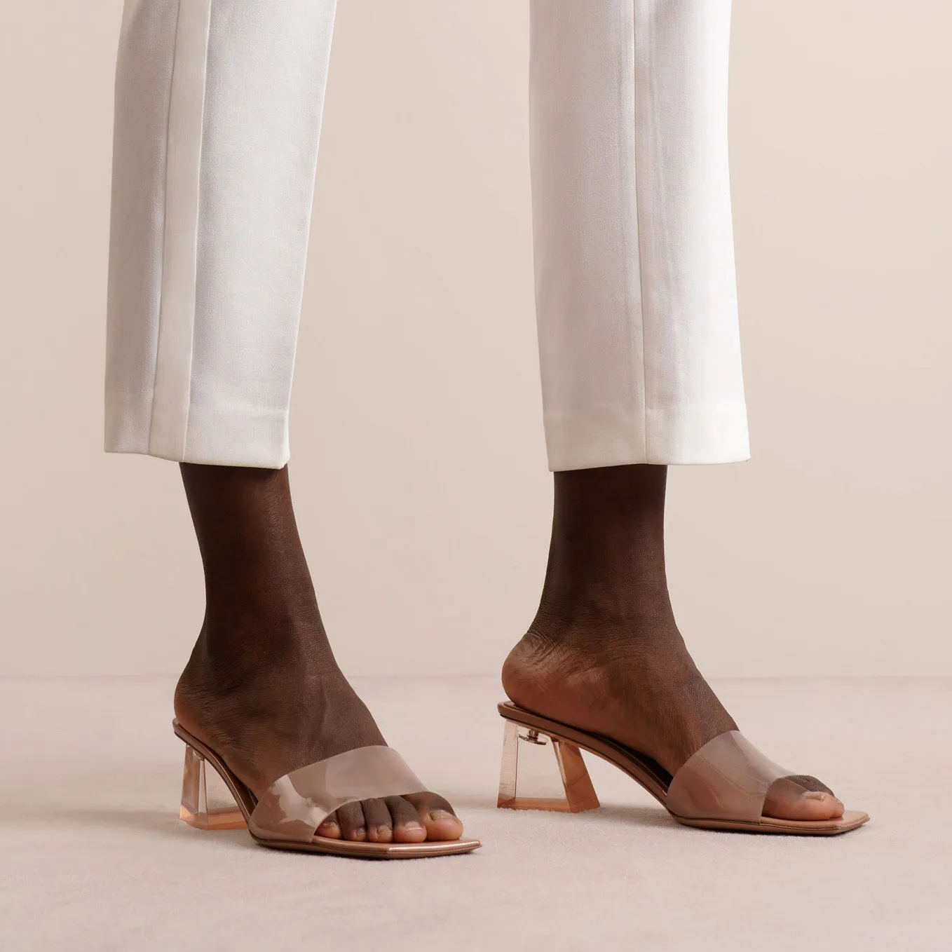Cosmic 55 plexi nude mules