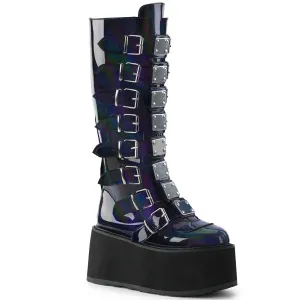 DAMNED-318 Demoniacult Alternative Footwear Women's Knee Highs