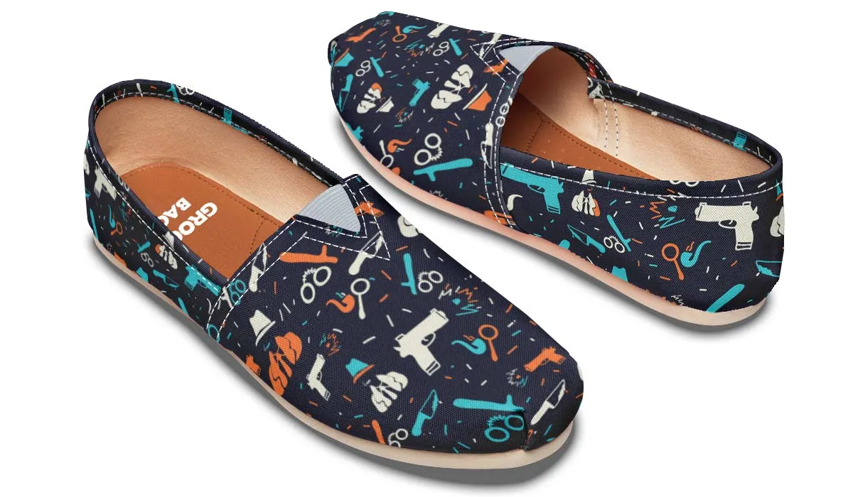 Dark Crime Scene Casual Shoes