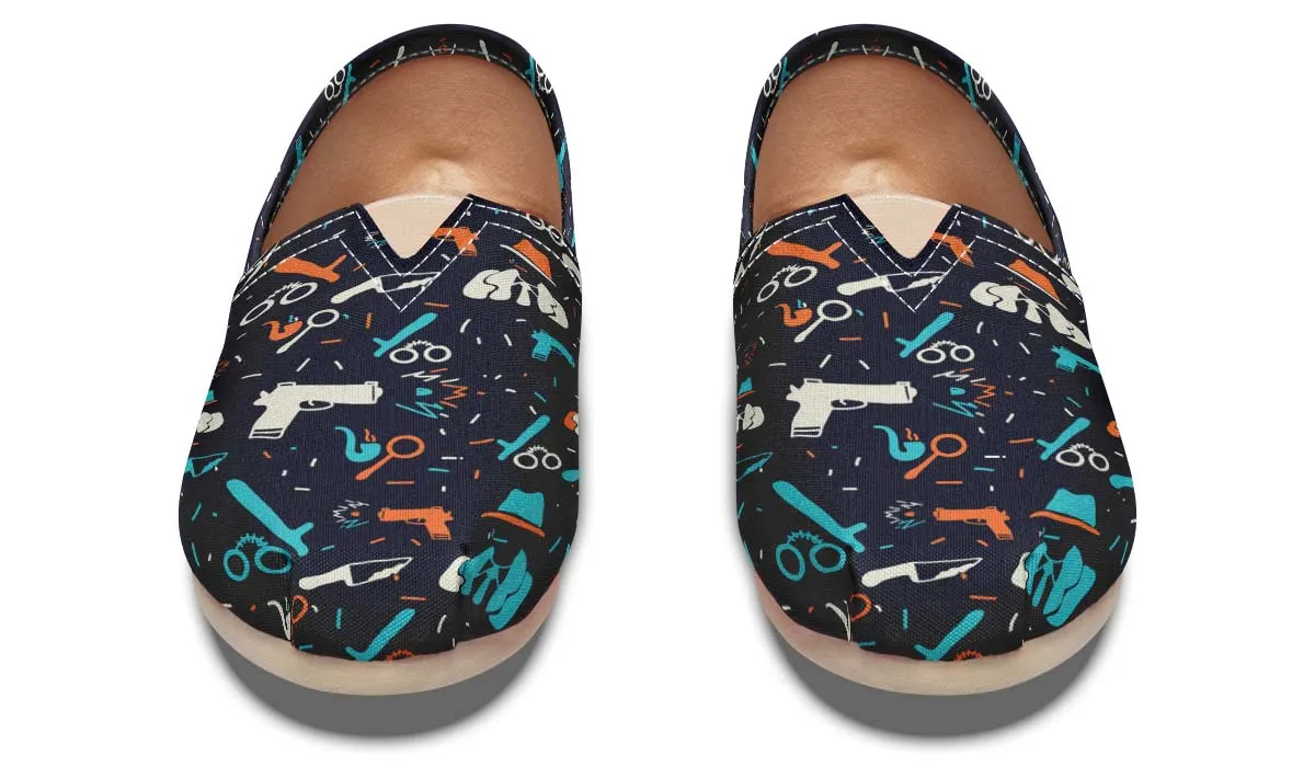 Dark Crime Scene Casual Shoes