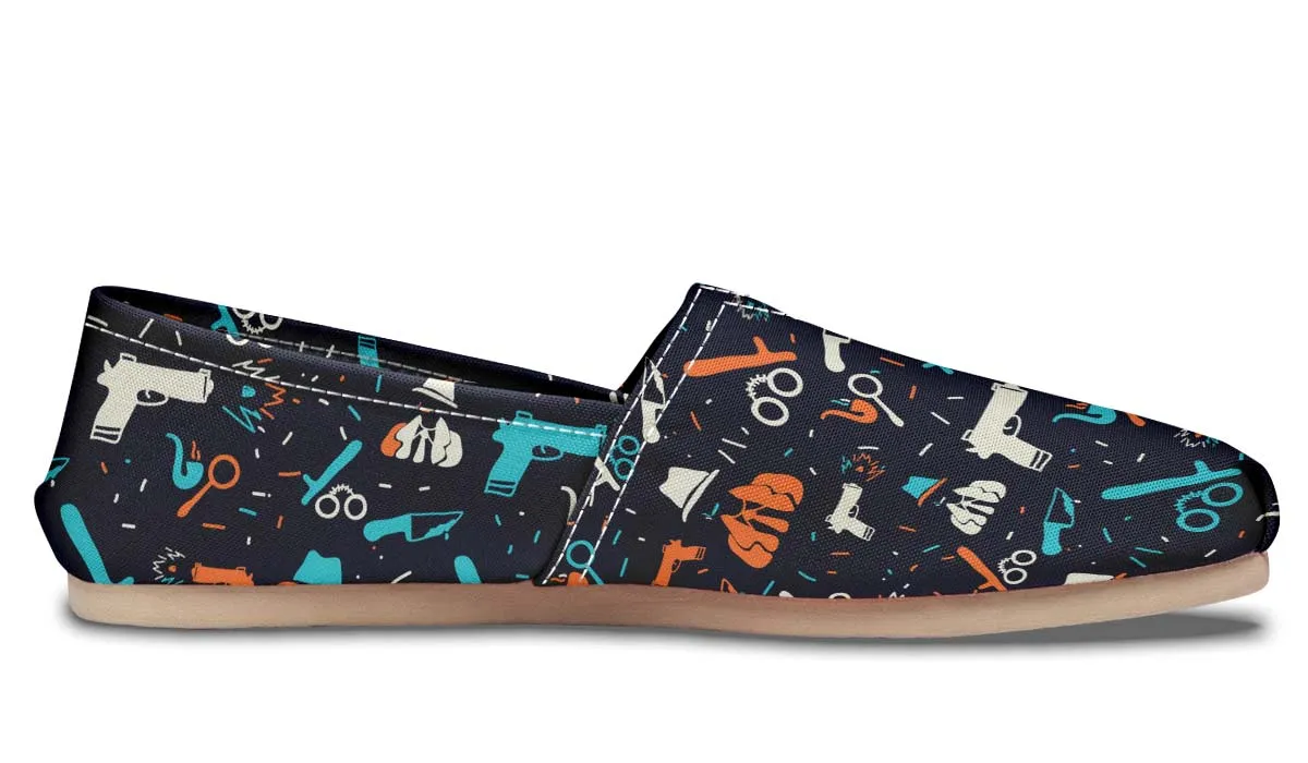 Dark Crime Scene Casual Shoes
