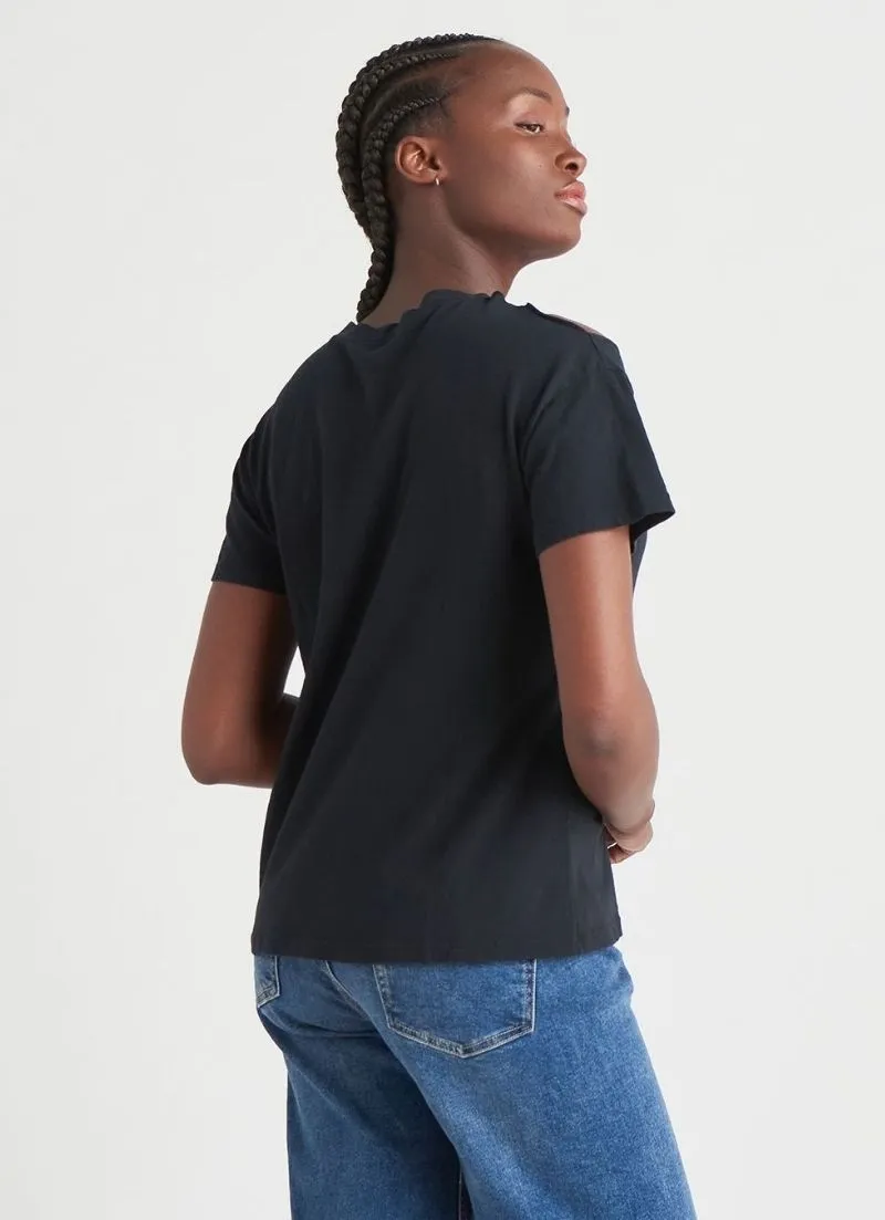 Dex - Shoulder Cut Out Tee