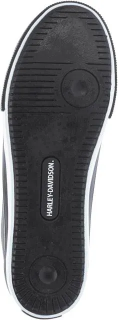 Harley-Davidson® Men's Baxter Black/White 4.5" Leather Hi-Cut Sneakers D93341