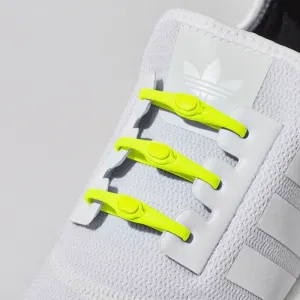 Hickies Laces Originals No Tie Elastic Shoelaces Straps 14 Pack - Neon Yellow
