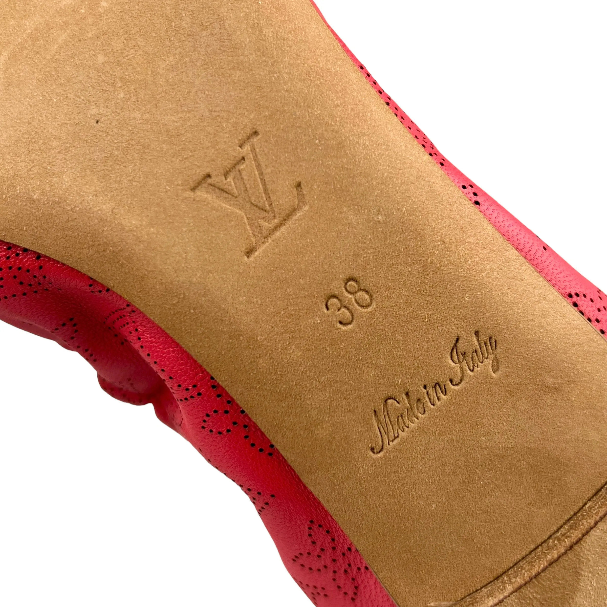 Louis Vuitton 2010 Coral Mahina Elba Flat Ballerina