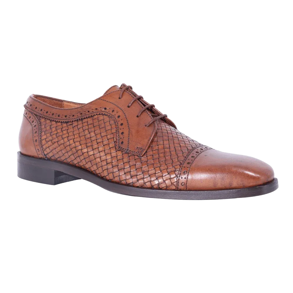 Mercanti Fiorentini Derby Brogue in Tan