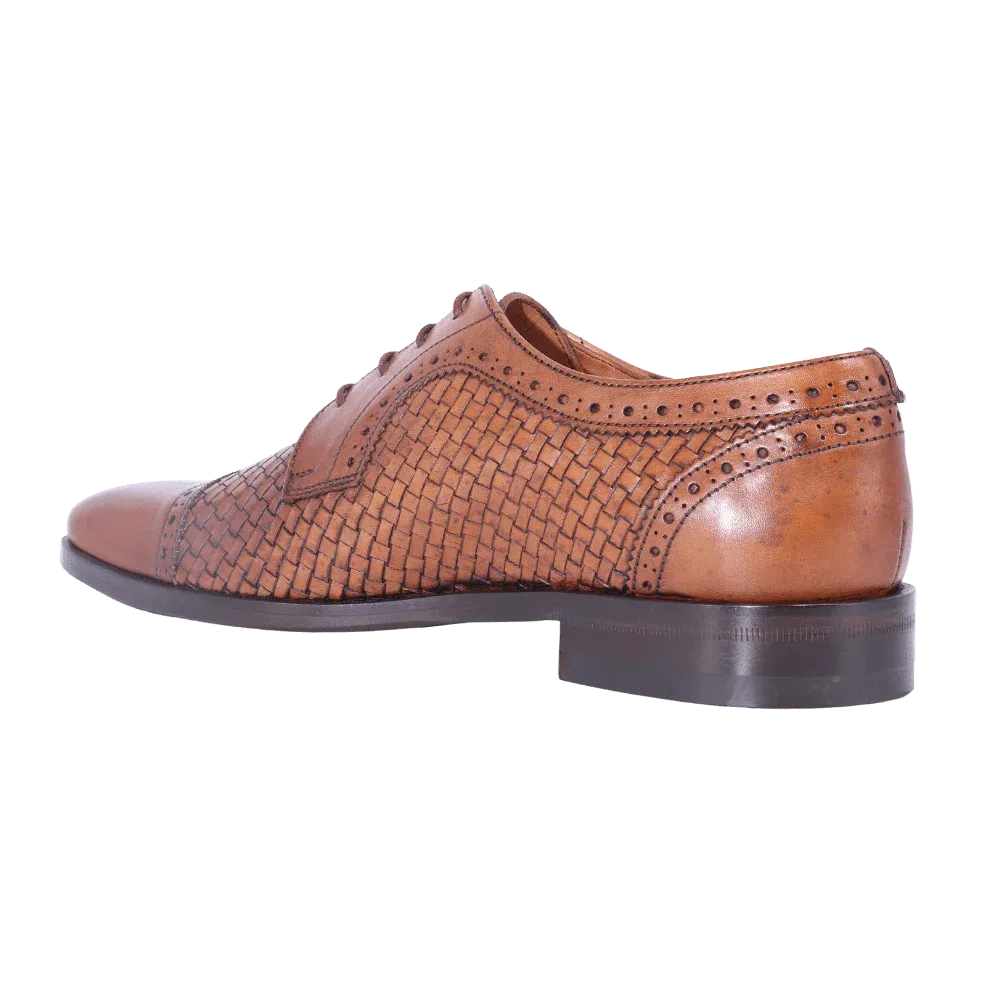 Mercanti Fiorentini Derby Brogue in Tan