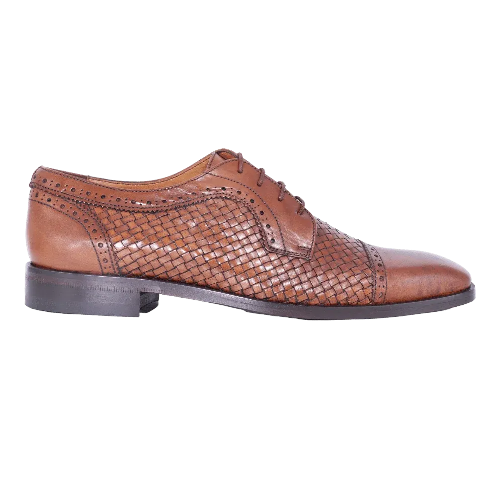 Mercanti Fiorentini Derby Brogue in Tan
