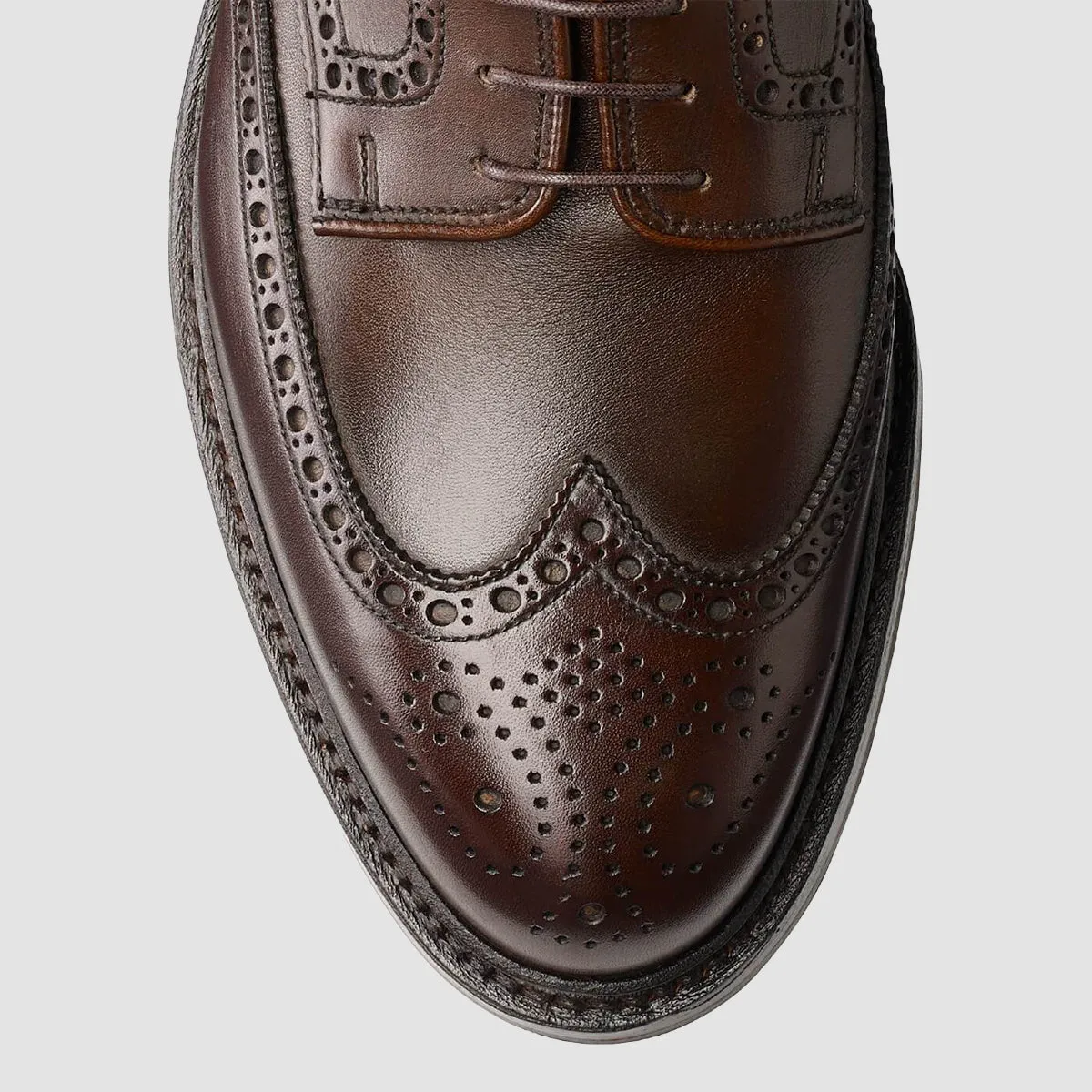 Pembroke, Dark Brown Wax Calf, Dainite Sole