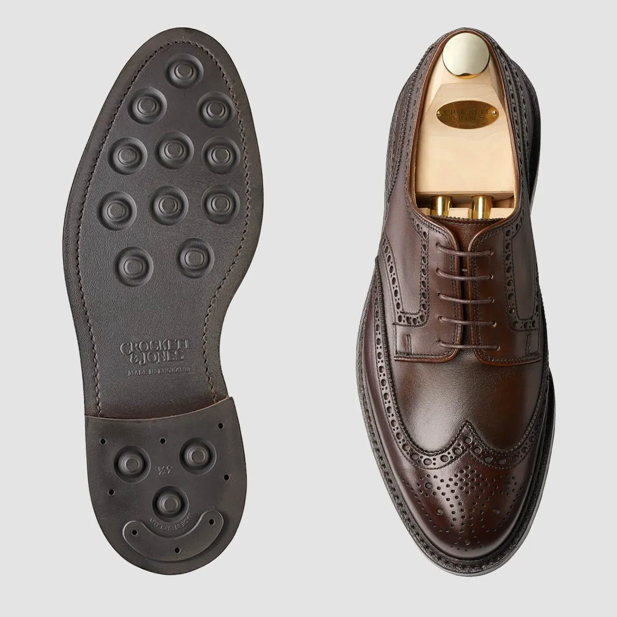 Pembroke, Dark Brown Wax Calf, Dainite Sole