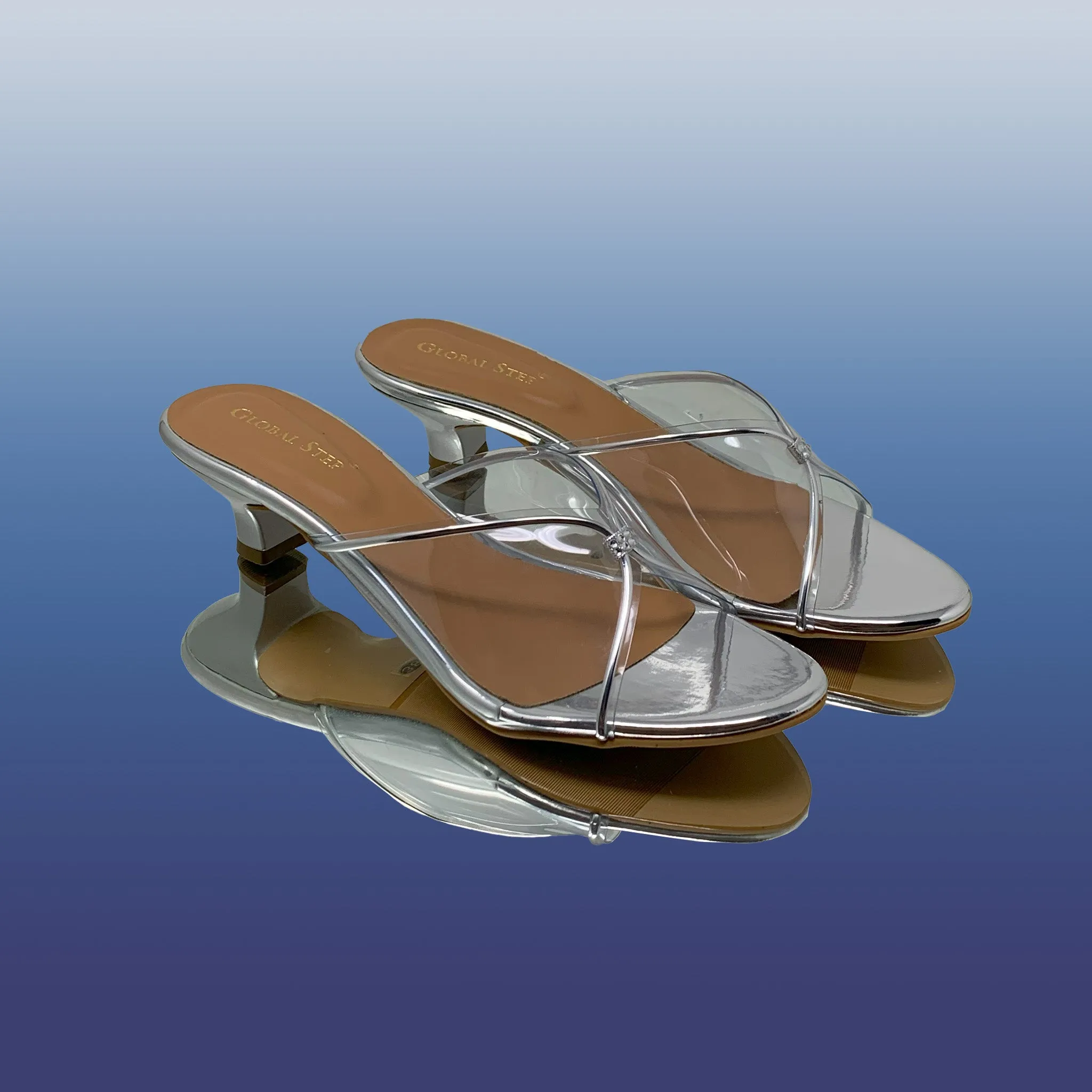 Silver Heeled Sandals