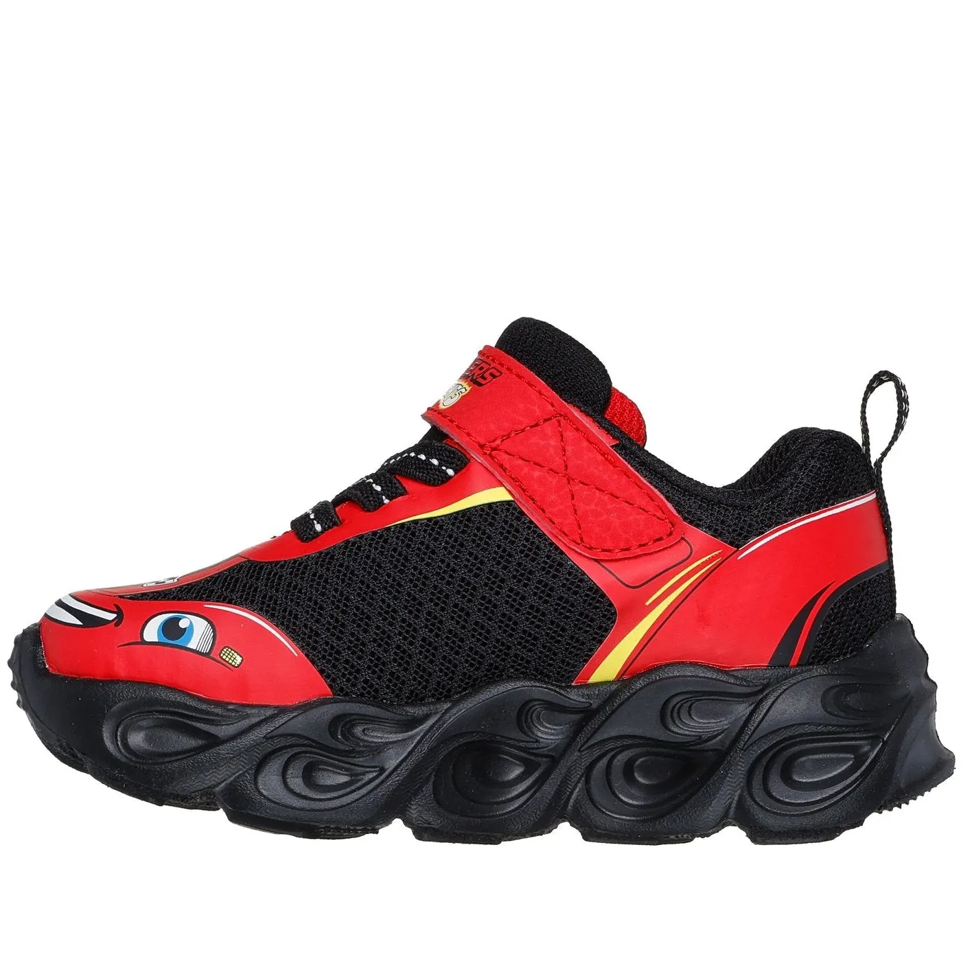 Skechers Black/Red Thermo Flash Wheel Buddies Toddler Sneaker