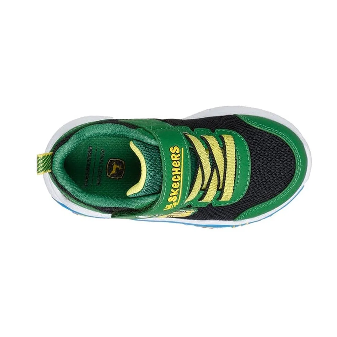 Skechers Kids Toddlers John Deere Trainers Play Scene Barn Squad Green