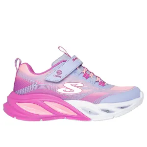 Skechers Lavender Multi Cosmic Glow S-Lights Children's Sneaker