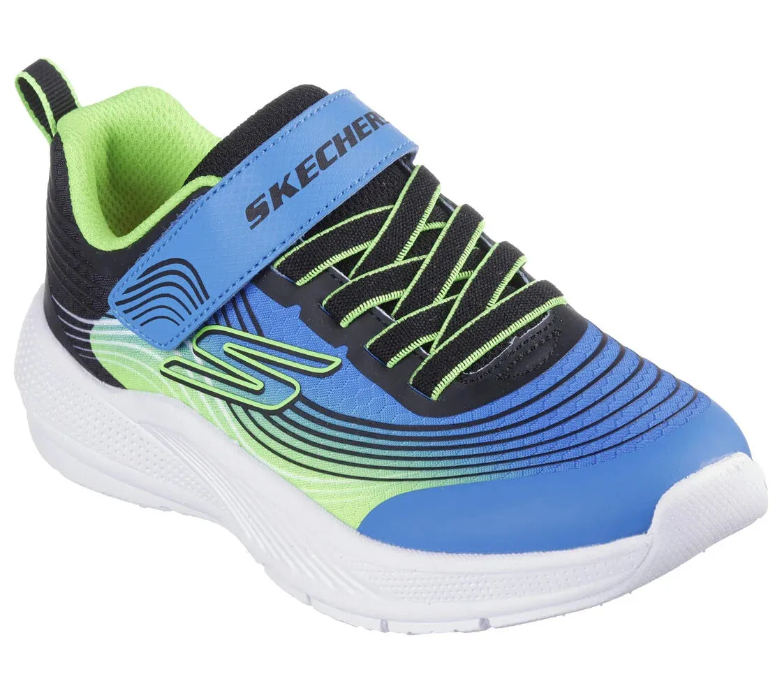 Skechers Microspec Advance Blue/Lime Sneakers: Size 11 to 2