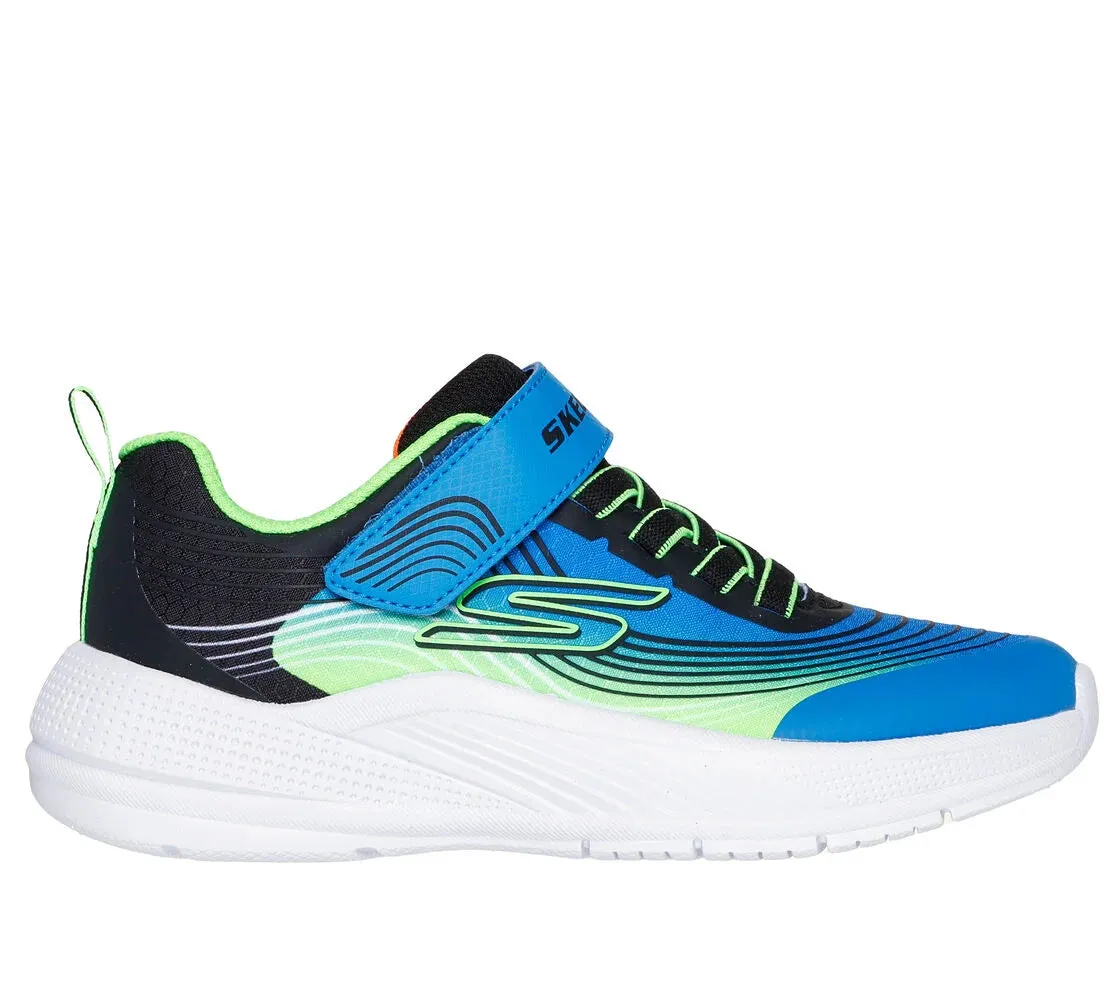 Skechers Microspec Advance Blue/Lime Sneakers: Size 11 to 2