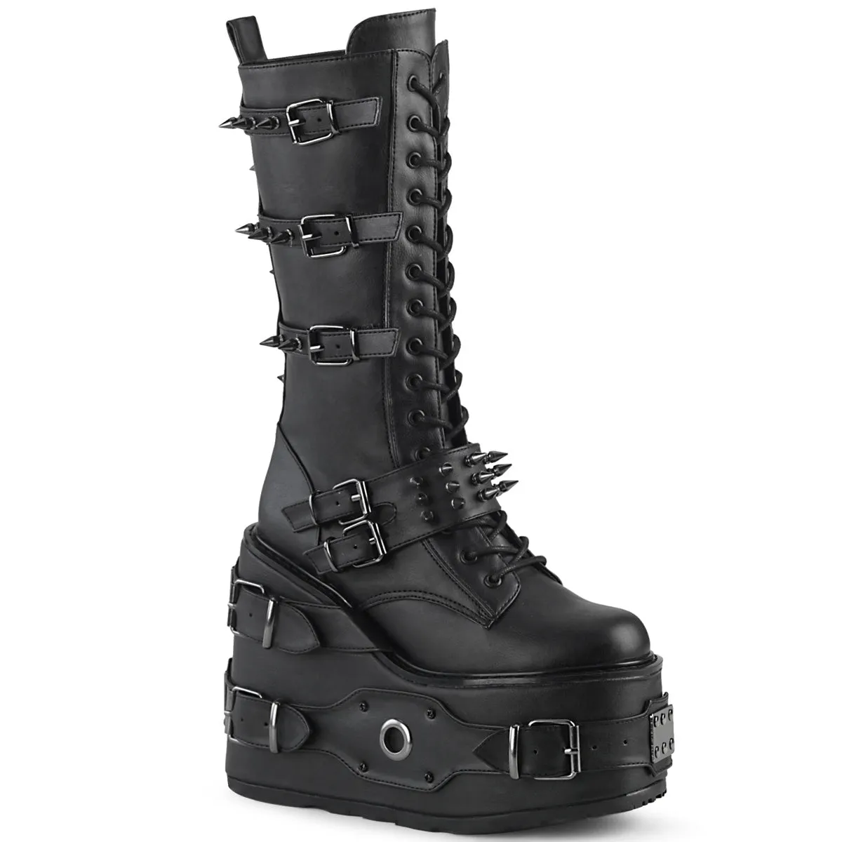 SWING-327 Demoniacult Alternative Footwear Women's Knee High Boots