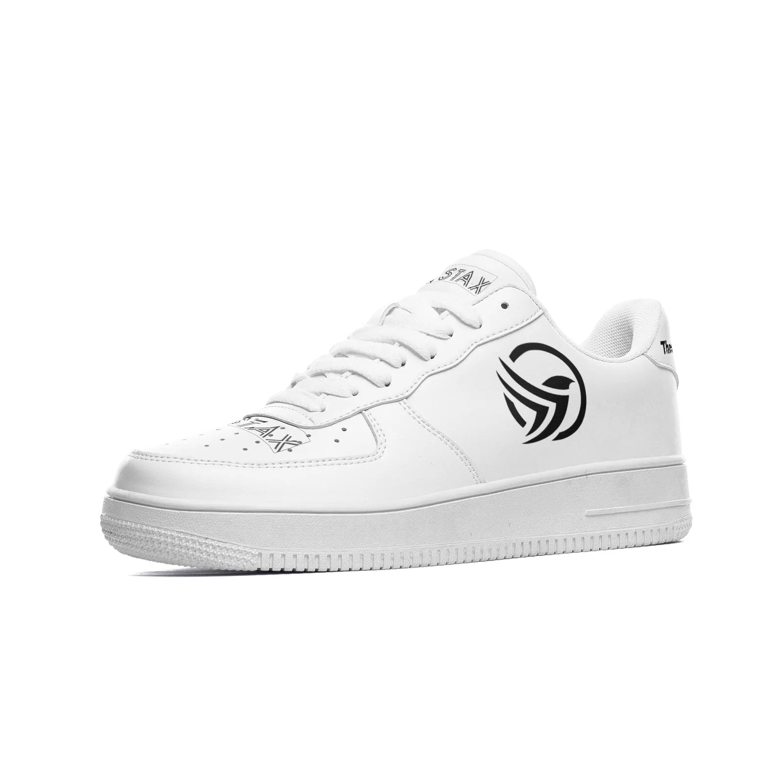 Through All Obstacles Unstax Sneakers(Black on White)