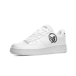 Through All Obstacles Unstax Sneakers(Black on White)