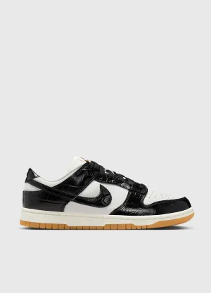Women's Dunk Low 'Black Croc' Sneakers