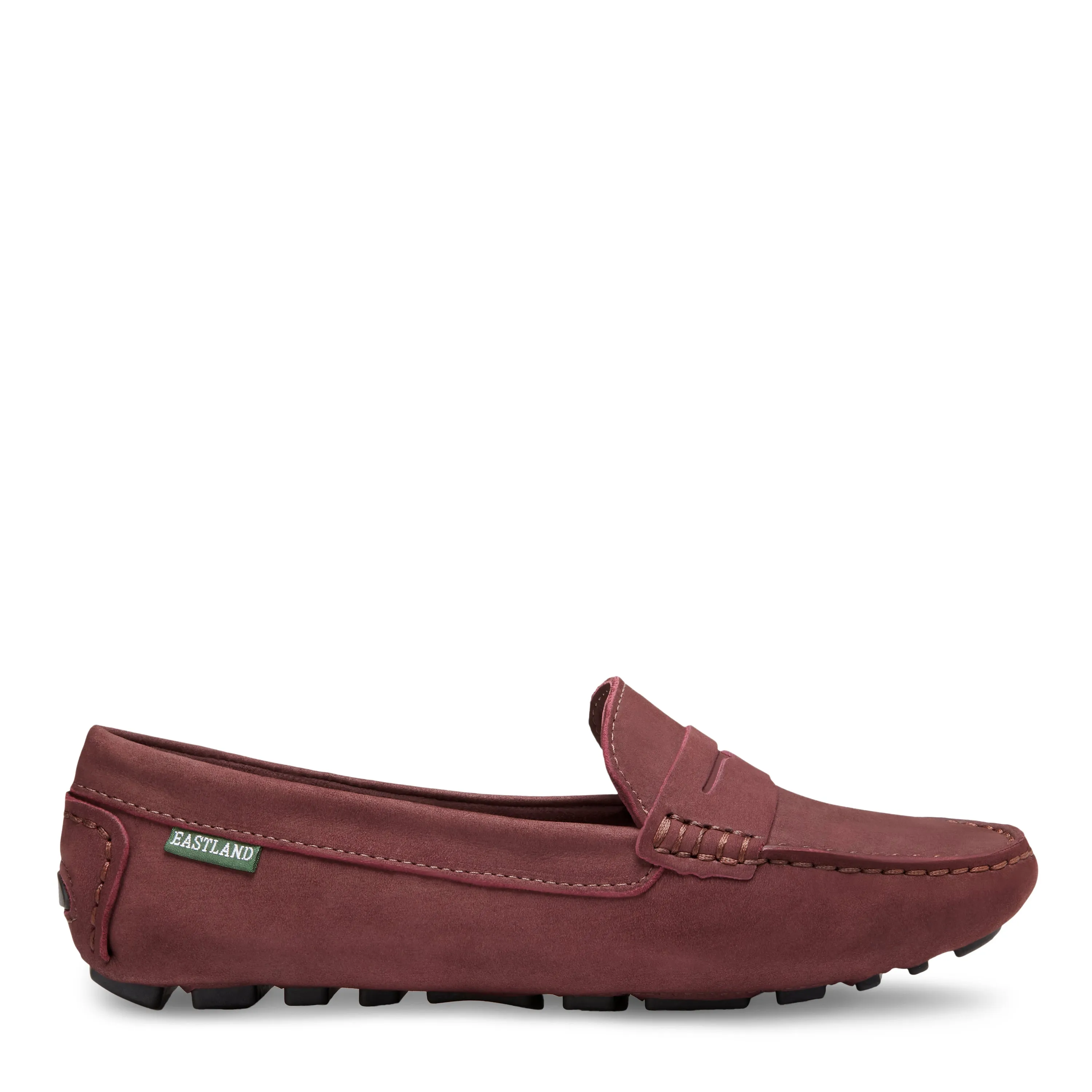 Women's Patricia Penny Loafer Driving Moc Burgundy Nubuc