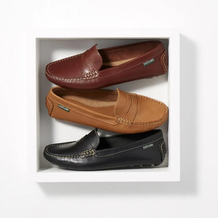 Women's Patricia Penny Loafer Driving Moc Burgundy Nubuc